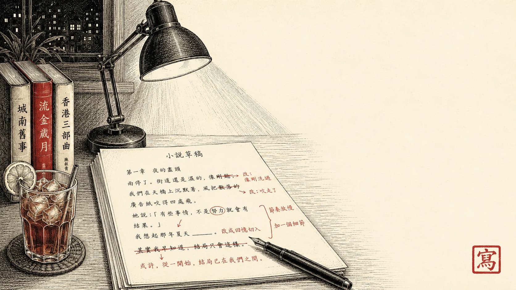 用 Claude 寫小說：劇情構思 + 唔會取代你風格嘅編輯