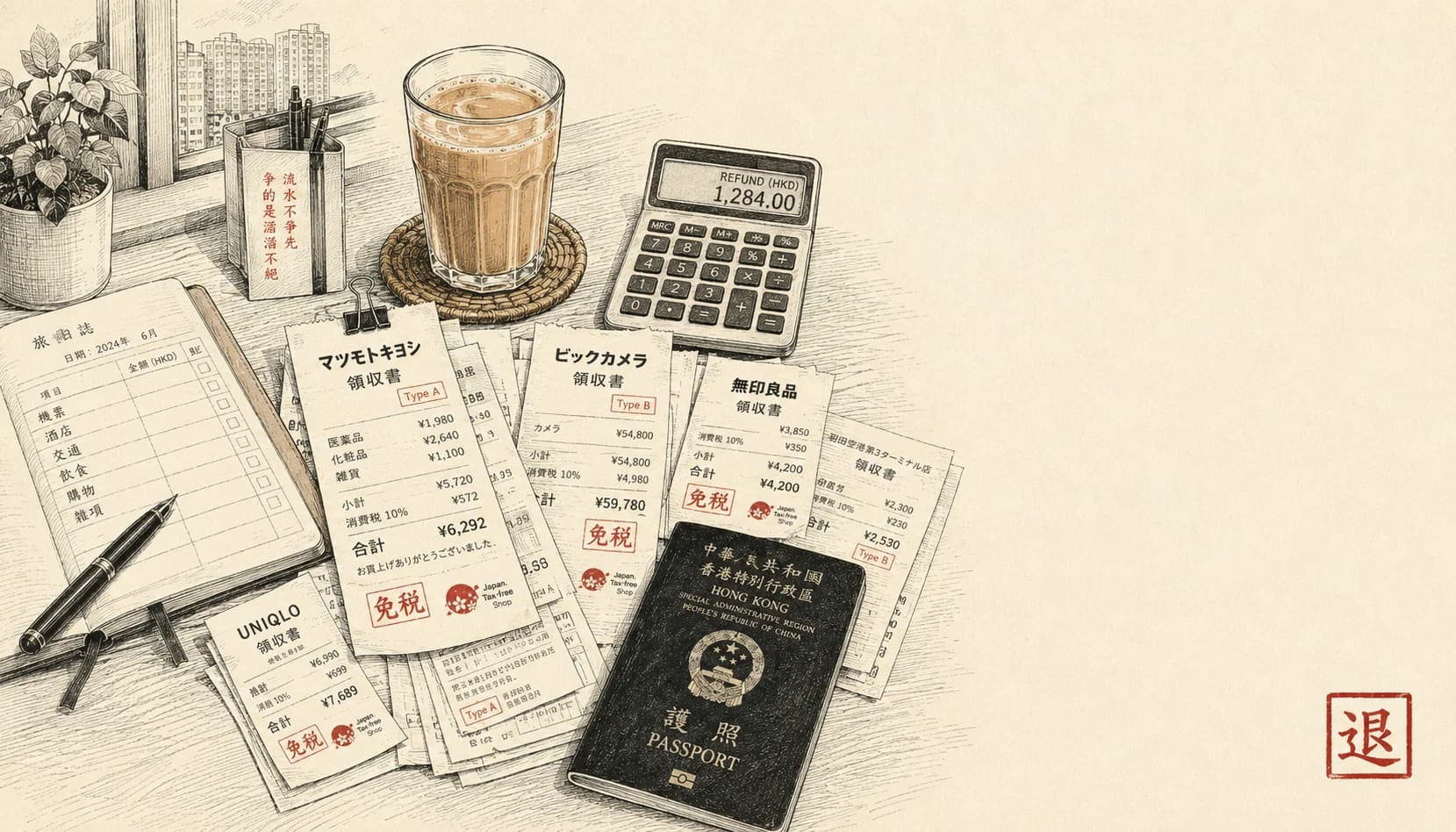 日本買嘢退稅 / 歐洲 VAT 退稅:用 Claude 整收據追蹤 + 機場索償流程